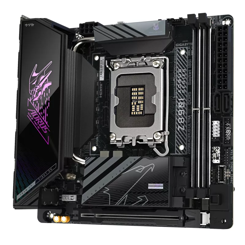Placa base GIGABYTE Z890I AORUS ULTRA, chipset Intel, LGA 1851, Mini ITX