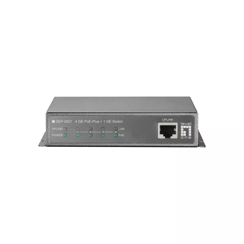 Switch no gestionado LevelOne 5 puertos Gigabit PoE