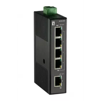 Switch no gestionado LevelOne 5 puertos Fast Ethernet industrial