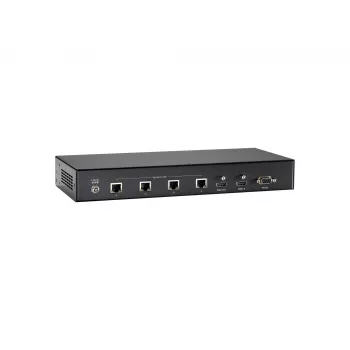 Transmisor HDMI sobre Cat.5 LevelOne, HDBaseT, 100 m, 4 salidas de canal, 802.3af PoE