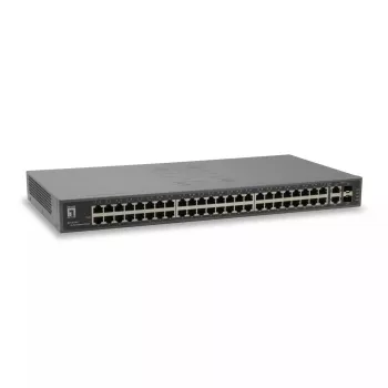 Switch Fast Ethernet LevelOne 50 puertos, 2 x combo Gigabit SFP/RJ45