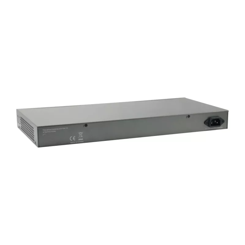 LevelOne TURING Switch Gigabit PoE Web Smart de 26 puertos, 24 salidas PoE, 2 x SFP/RJ45 combo, 185W, 802.3at/af PoE