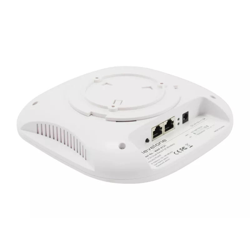 Punto de acceso inalámbrico PoE dual band AC750 LevelOne, montaje en techo, gestionado por controlador
