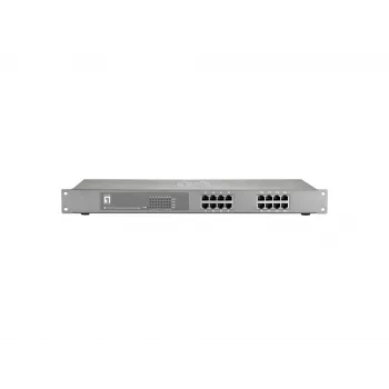 LevelOne Switch Fast Ethernet PoE de 16 puertos, 802.3at/af PoE, 120W