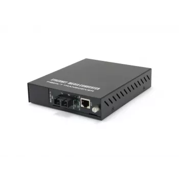 Convertidor de medios Gigabit gestionado LevelOne RJ45 a SC, fibra monomodo, 20 km