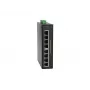 LevelOne Switch industrial Fast Ethernet PoE de 8 puertos, 4 salidas PoE, 802.3at/af PoE, 126W, -40 °C a 75 °C