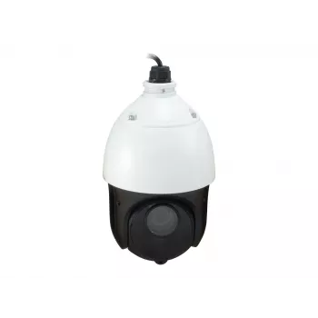 LevelOne FCS-4051 cámara IP domo PTZ, 2 MP 1920 x 1080, zoom óptico 20x, IR hasta 100 m, interior/exterior, audio bidireccional, H.264, PoE+ (802.3at), negra/blanca