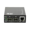 Switch convertidor de medios Gigabit LevelOne RJ45 a SFP, 2 x SFP, 1 x RJ45