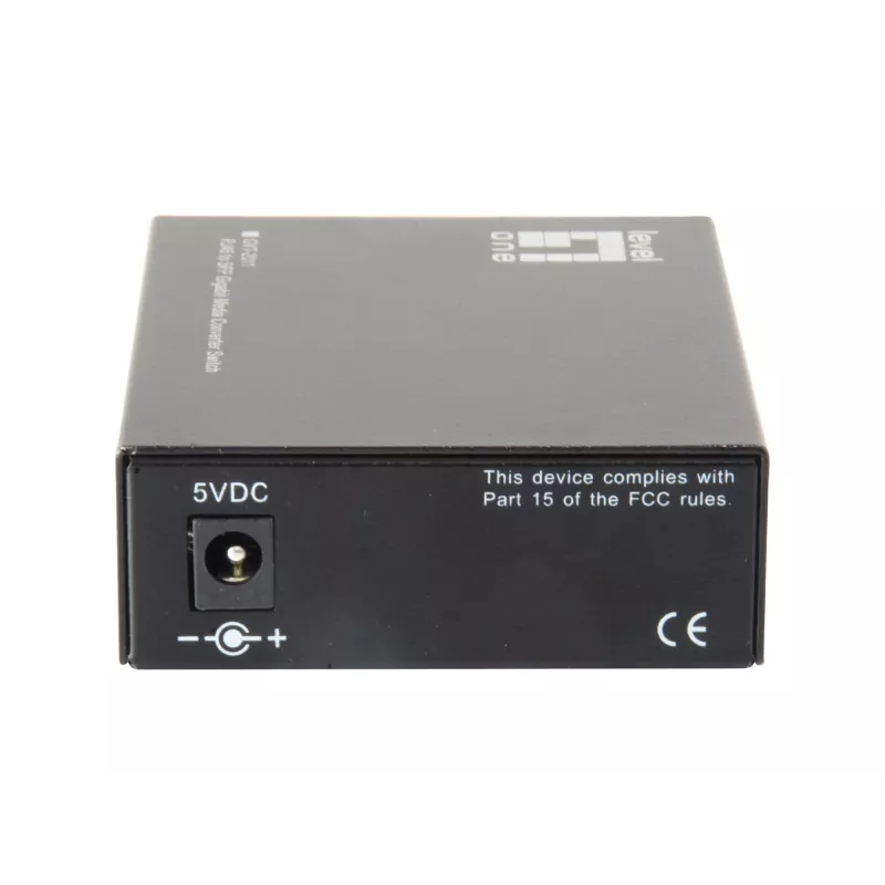 Switch convertidor de medios Gigabit LevelOne RJ45 a SFP, 2 x SFP, 1 x RJ45