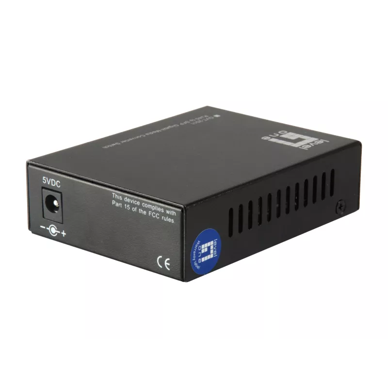 Switch convertidor de medios Gigabit LevelOne RJ45 a SFP, 2 x SFP, 1 x RJ45