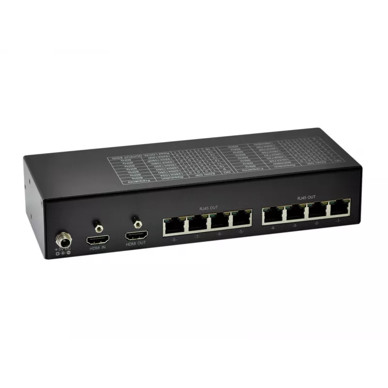 LevelOne Transmisor HDMI sobre Cat.5, 300m, 8 salidas de canal