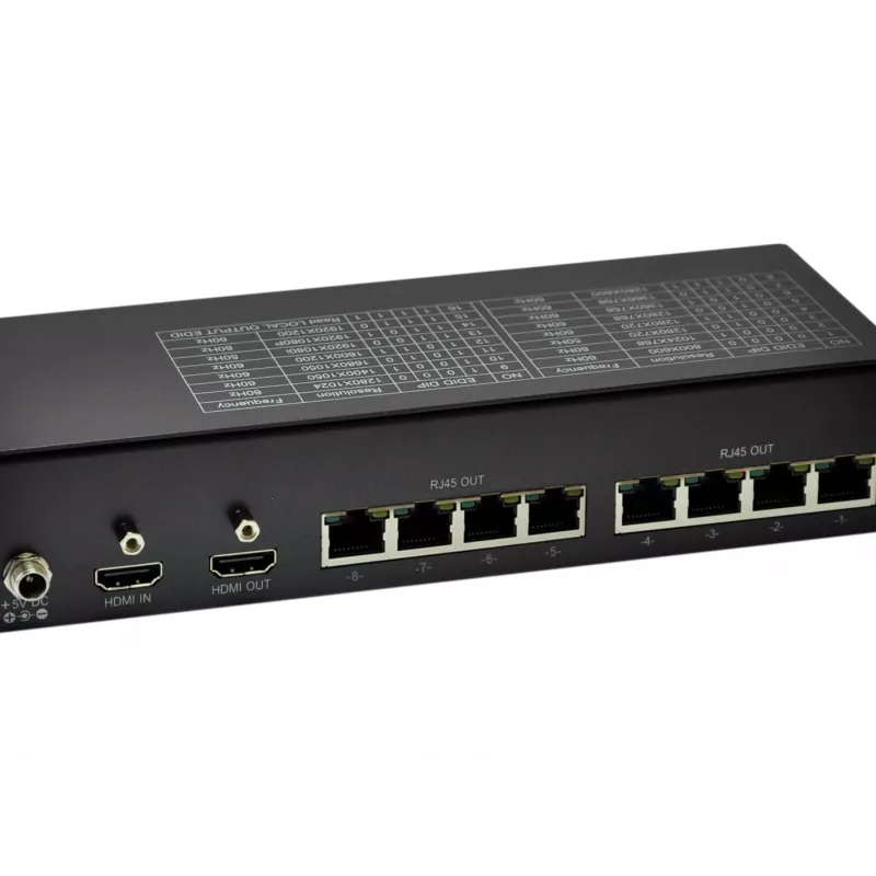 LevelOne Transmisor HDMI sobre Cat.5, 300m, 8 salidas de canal