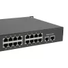 LevelOne Switch PoE Fast Ethernet de 34 puertos, 802.3at/af PoE, 32 salidas PoE, 2 x Gigabit RJ45, 250W