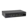 LevelOne Switch PoE Gigabit Web Smart de 10 puertos, 8 salidas PoE, 2 x Gigabit SFP, 70W