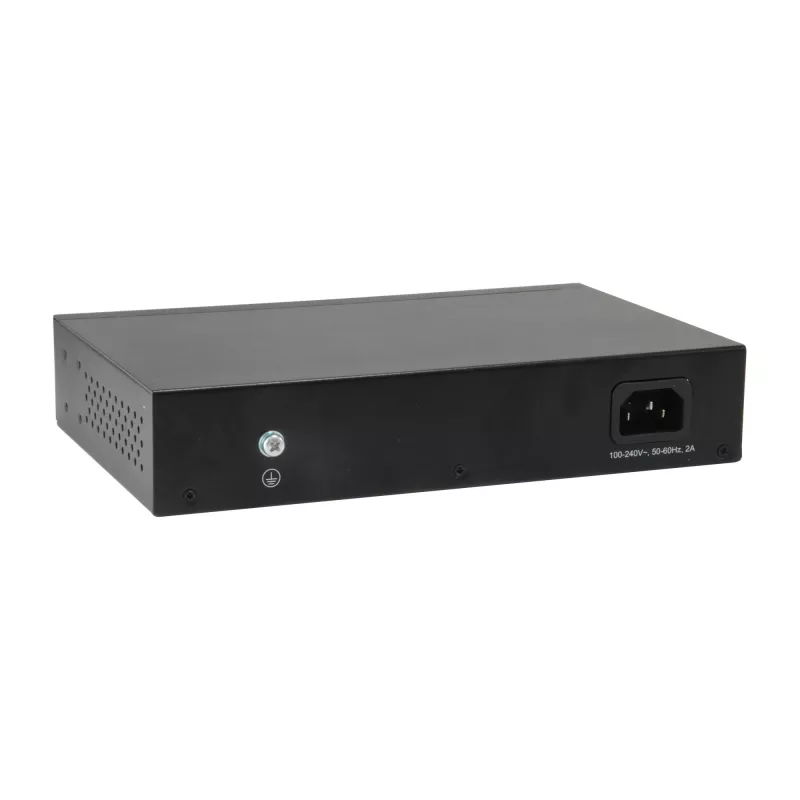 LevelOne Switch PoE Gigabit Web Smart de 10 puertos, 8 salidas PoE, 2 x Gigabit SFP, 70W