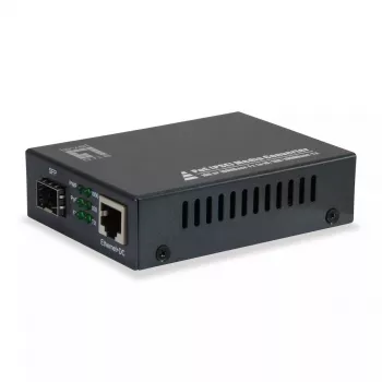 LevelOne Convertidor de medios Gigabit RJ45 a SFP, PoE PSE