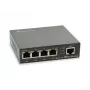 LevelOne Switch PoE Gigabit de 5 puertos, 802.3at/af PoE, 4 salidas PoE, 60W