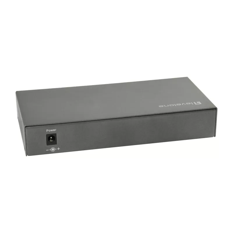 LevelOne Switch PoE Gigabit de 8 puertos, 802.3at/af PoE, 120W