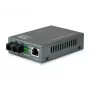 LevelOne Convertidor de medios Fast Ethernet RJ45 a SC, fibra monomodo, 1310nm, 40km