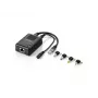 LevelOne Splitter PoE Fast Ethernet, 802.3af PoE, salida 5-12V DC