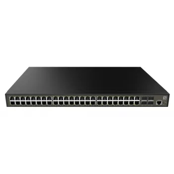 LevelOne GEL-5271 Switch de red gestionado L2+ Gigabit Ethernet (10/100/1000) 1U negro