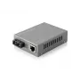 LevelOne Convertidor de medios Fast Ethernet gestionable RJ45 a SC, fibra monomodo, 20 km