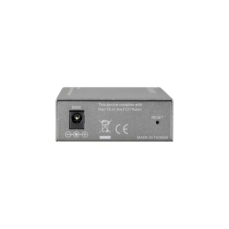 LevelOne Convertidor de medios Fast Ethernet gestionable RJ45 a SC, fibra monomodo, 20 km