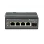 Switch de red LevelOne IGU-0501 Gigabit Ethernet PoE negro