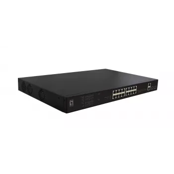 LevelOne FGP-2031 Switch de red no gestionado Fast Ethernet (10/100) Power over Ethernet (PoE) 1U negro