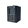 LevelOne Switch industrial Gigabit gestionado L2 Plus de 20 puertos, 16x 1GbE RJ45, 4x 1/2.5GbE SFP, carril DIN, -40°C a 80°C