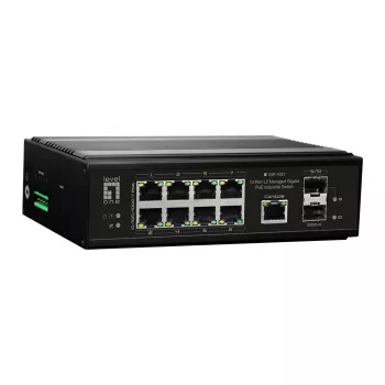 LevelOne IGP-1061 Switch de red gestionado L2 Gigabit Ethernet (10/100/1000) Power over Ethernet (PoE) negro