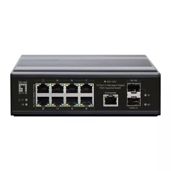LevelOne IGP-1061 Switch de red gestionado L2 Gigabit Ethernet (10/100/1000) Power over Ethernet (PoE) negro