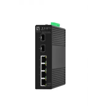 Switch gestionado LevelOne Hilbert Switch industrial Gigabit Smart Lite de 6 puertos
