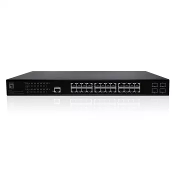 LevelOne GEP-2861 Switch de red gestionado L2 Gigabit Ethernet (10/100/1000) Power over Ethernet (PoE) 1U negro