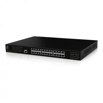 LevelOne GEP-2861 Switch de red gestionado L2 Gigabit Ethernet (10/100/1000) Power over Ethernet (PoE) 1U negro