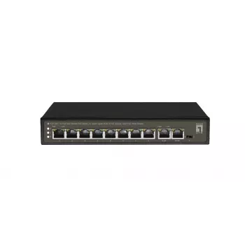 LevelOne FGP-1031 Switch de red No gestionado Gigabit Ethernet (10/100/1000) Power over Ethernet (PoE) Negro