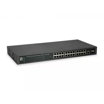 LevelOne GEP-2652 Switch de red Gestionado L2 Gigabit Ethernet (10/100/1000) Power over Ethernet (PoE) Gris