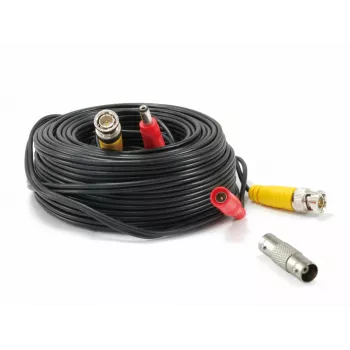 LevelOne CAS-5018 Cable coaxial 18 m BNC DC Negro