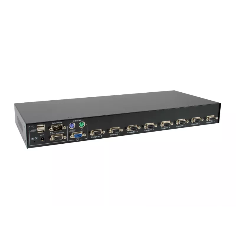 LevelOne Switch KVM PS/2-USB VGA de 8 puertos