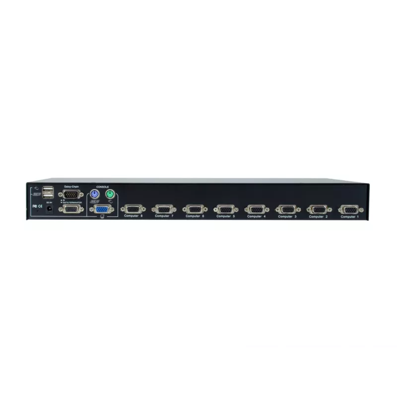 LevelOne Switch KVM PS/2-USB VGA de 8 puertos