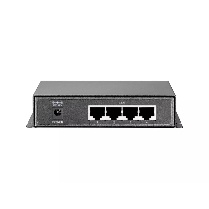 LevelOne Switch Gigabit PoE de 5 puertos, 61,6 W, 802.3af PoE, 4 salidas PoE, fuente de alimentación incluida