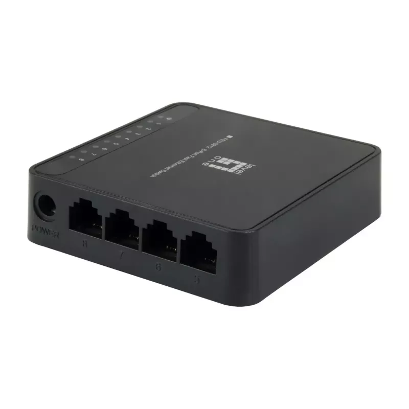 LevelOne FEU-0812 Switch de red No gestionado Fast Ethernet (10/100) Negro