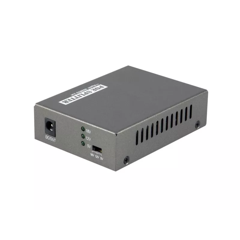 LevelOne Splitter PoE Gigabit, 802.3at/af PoE, salida 5-12V DC