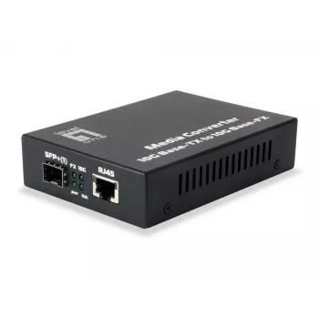 LevelOne GVT-0500 Convertidor de medios de red 10000 Mbit/s Negro