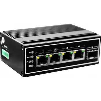 LevelOne IGP-0502 Switch de red No gestionado Gigabit Ethernet (10/100/1000) Power over Ethernet (PoE) Negro
