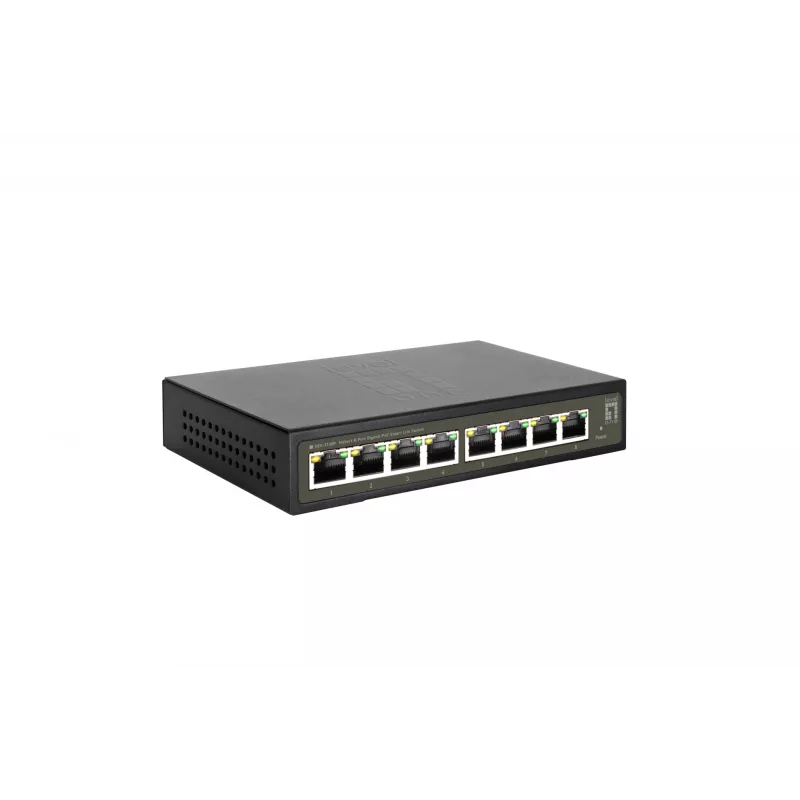 LevelOne Hilbert 8-Port Gigabit PoE Smart Lite Switch, 802.3at/af PoE, 8 salidas PoE, 112,8W de presupuesto de potencia PoE