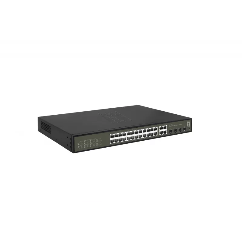Switch gestionado LevelOne Hilbert 28-Port Gigabit PoE