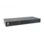 LevelOne Switch KVM PS/2-USB VGA de 16 puertos, 2048 x 1536 píxeles, montaje en rack, 1U, negro