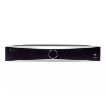 LevelOne NVR-0411 GEMINI videograbador de red de 32 canales, 16 puertos PoE (16 W/puerto), 4096 x 2160, H.265, 4x HDD SATA de hasta 10 TB, negro/gris