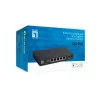 Switch Ethernet 2.5G no gestionado de 5 puertos LEVELONE GEU-0525 — 5× 2.5G RJ-45, no gestionado, 25 Gbit/s conmutación, montaje en pared
